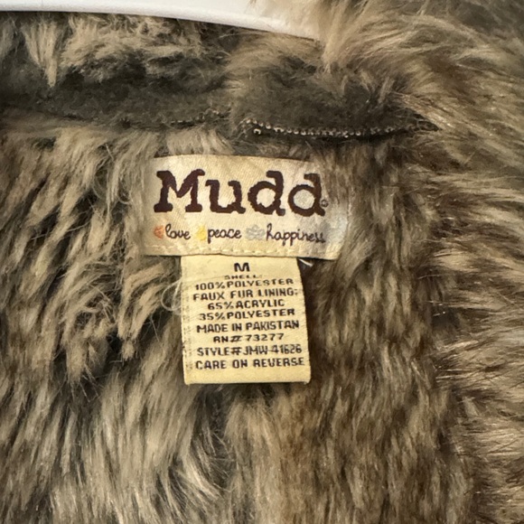 Mudd Brown Faux Fur Vest - Picture 2 of 3